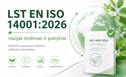 Naujas LST EN ISO 14001:2026 standartas